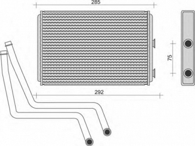 MAGNETI MARELLI 350218266000 -  Теплообменник, отопление салона